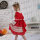 JannyBB design red lace boutique Christmas dress